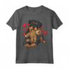 Rottweiler Cane Rottie Con Peluche E Molti Cuori Maglietta - Design Divertente per Amanti dei Cani