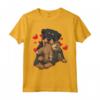 Rottweiler Cane Rottie Con Peluche E Molti Cuori Maglietta - Design Divertente per Amanti dei Cani
