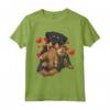 Rottweiler Cane Rottie Con Peluche E Molti Cuori Maglietta - Design Divertente per Amanti dei Cani