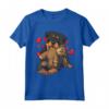 Rottweiler Cane Rottie Con Peluche E Molti Cuori Maglietta - Design Divertente per Amanti dei Cani