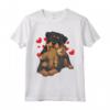 Rottweiler Cane Rottie Con Peluche E Molti Cuori Maglietta - Design Divertente per Amanti dei Cani