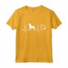HapTiger Heartbeat Amstaff Dog Animal Rescue Lifeline Maglietta - Regalo Unico per Amanti dei Cani - Ideale per Tutte le Stagioni