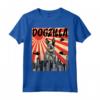 Retro Dogzilla Giapponese Australian Cattle Dog Maglietta - Design Divertente per Amanti dei Cani - Regalo Unico per Proprietari di Australian Cattle Dog