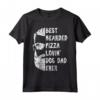 Best Bearded Pizza Loving Dog Dad Ever - Maglietta Compleanno Vintage per Uomo con Barba - Ideale per Festa del Papà e Allenamenti con Cani