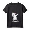 Donna Dabbing Capra Dab Dance Maglietta con Collo a V - Regalo per Proprietari di Capre - Design Goat Illustrazione