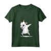 Donna Dabbing Capra Dab Dance Maglietta con Collo a V - Regalo per Proprietari di Capre - Design Goat Illustrazione