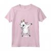 Donna Dabbing Capra Dab Dance Maglietta con Collo a V - Regalo per Proprietari di Capre - Design Goat Illustrazione