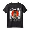 Canezilla Dogzilla Giapponese Leonberger Maglietta - Design Divertente Vintage - Regalo per Amanti dei Cani