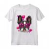 San Valentino Bulldog Francese con Cuore Occhiali Frenchie Maglietta - Ideale per Amanti dei Cani e San Valentino - Regalo Unico per Proprietari di Bulldog Francese