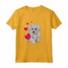 Shirt Cane Maltese con Cuore Dolce - Maglietta Divertente per Uomo, Donna e Bambino - Ideale per Amanti dei Cani
