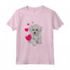 Shirt Cane Maltese con Cuore Dolce - Maglietta Divertente per Uomo, Donna e Bambino - Ideale per Amanti dei Cani