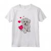Shirt Cane Maltese con Cuore Dolce - Maglietta Divertente per Uomo, Donna e Bambino - Ideale per Amanti dei Cani