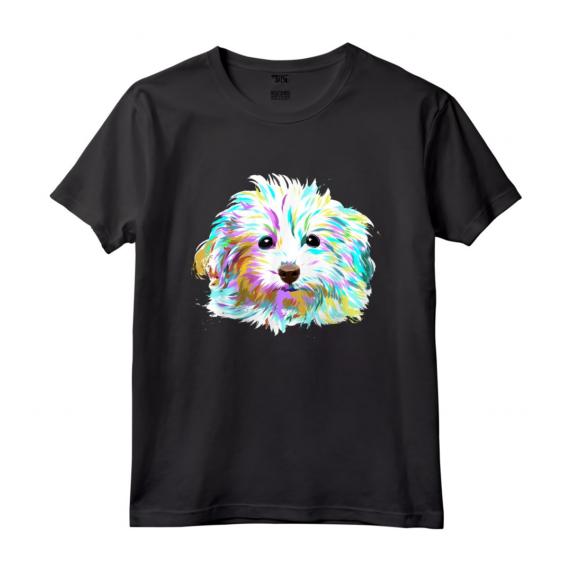 Cane Colorato Maltipoo Maglietta - Leggera e Taglio Classico - Ideale per Amanti dei Cani e Proprietari di Maltipoo