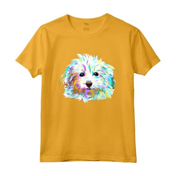 Cane Colorato Maltipoo Maglietta - Leggera e Taglio Classico - Ideale per Amanti dei Cani e Proprietari di Maltipoo