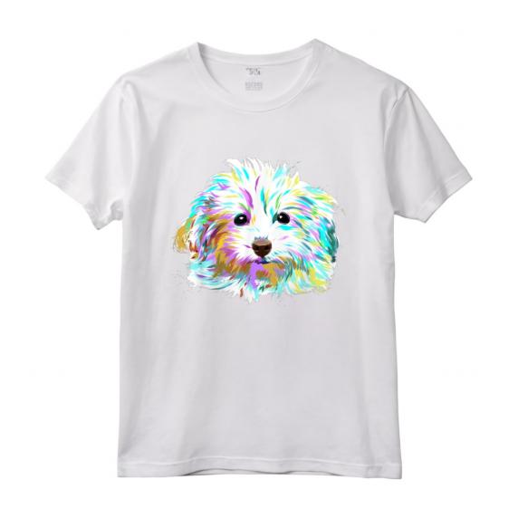 Cane Colorato Maltipoo Maglietta - Leggera e Taglio Classico - Ideale per Amanti dei Cani e Proprietari di Maltipoo