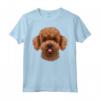 Faccia di Cane Barboncino Toy Marrone - Maglietta Divertente per Amanti degli Animali - Design Creativo Unico
