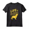 Life Is Golden - Cute Golden Retriever Dog Breed Maglietta for Proud Owners and Breeders - Perfect Gift for Dog Mom's and Dad's