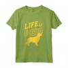 Life Is Golden - Cute Golden Retriever Dog Breed Maglietta for Proud Owners and Breeders - Perfect Gift for Dog Mom's and Dad's