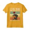 I Like Wine Rottweiler Retro Vintage Cane Maglietta - Regalo per Proprietari di Rottweiler e Amanti dei Cani - Design Unico