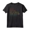 Pitbull Cane Dog Caffè Vintage Retro Maglietta - I Like Coffee My Pitbull And Maybe 3 People - Stile Classico Retro