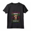 Donna Merry Woofmas Ugly Sweater Natale Chihuahua Cani Maglietta con Collo a V - Regalo Divertente per Amante dei Cuccioli di Chihuahua