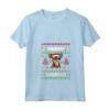 Donna Merry Woofmas Ugly Sweater Natale Chihuahua Cani Maglietta con Collo a V - Regalo Divertente per Amante dei Cuccioli di Chihuahua