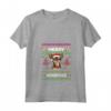 Donna Merry Woofmas Ugly Sweater Natale Chihuahua Cani Maglietta con Collo a V - Regalo Divertente per Amante dei Cuccioli di Chihuahua