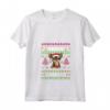 Donna Merry Woofmas Ugly Sweater Natale Chihuahua Cani Maglietta con Collo a V - Regalo Divertente per Amante dei Cuccioli di Chihuahua