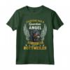 Il mio Rottweiler è un angelo custode - Tee Regalo Divertente per Amanti dei Cani - Maglietta Vintage per Festa della Mamma o del Papà