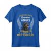 Il mio Rottweiler è un angelo custode - Tee Regalo Divertente per Amanti dei Cani - Maglietta Vintage per Festa della Mamma o del Papà