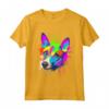 Splash Art Basenji - Maglietta divertente per il Proprietario Orgoglioso del Cane - Regalo per Amanti dei Cani - Ideale per Compleanno o Natale