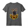 Carino Bulldog Francese Regalo Girasole Decor Cane Maglietta - Ideale per Compleanno o Natale - Amo il mio bulldog francese e i girasoli