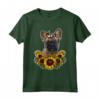 Carino Bulldog Francese Regalo Girasole Decor Cane Maglietta - Ideale per Compleanno o Natale - Amo il mio bulldog francese e i girasoli