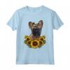 Carino Bulldog Francese Regalo Girasole Decor Cane Maglietta - Ideale per Compleanno o Natale - Amo il mio bulldog francese e i girasoli