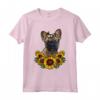 Carino Bulldog Francese Regalo Girasole Decor Cane Maglietta - Ideale per Compleanno o Natale - Amo il mio bulldog francese e i girasoli