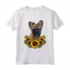 Carino Bulldog Francese Regalo Girasole Decor Cane Maglietta - Ideale per Compleanno o Natale - Amo il mio bulldog francese e i girasoli