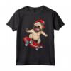 Skateboard Divertente da Uomo e Donna per Amanti dei Cani - Regalo per Skateboard Maglietta - Puppies Paws & Skateboard Craze