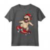 Skateboard Divertente da Uomo e Donna per Amanti dei Cani - Regalo per Skateboard Maglietta - Puppies Paws & Skateboard Craze