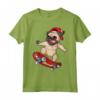 Skateboard Divertente da Uomo e Donna per Amanti dei Cani - Regalo per Skateboard Maglietta - Puppies Paws & Skateboard Craze