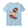 Skateboard Divertente da Uomo e Donna per Amanti dei Cani - Regalo per Skateboard Maglietta - Puppies Paws & Skateboard Craze