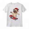 Skateboard Divertente da Uomo e Donna per Amanti dei Cani - Regalo per Skateboard Maglietta - Puppies Paws & Skateboard Craze