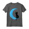 Gatto Nero Mezzaluna Luna Seemann Mama Maglietta - Ideale per Amanti dei Gatti e Velisti - Design Unico per Halloween e Feste