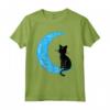 Gatto Nero Mezzaluna Luna Seemann Mama Maglietta - Ideale per Amanti dei Gatti e Velisti - Design Unico per Halloween e Feste