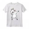 Dabbing Capra Dab Dance Animale Domestico Maglietta - Ideale Regalo per Proprietari di Capre e Amanti degli Animali