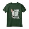 Best Dog Dad Ever Bull Terrier - Maglietta Regalo per Proprietari di Cani - Ideale per Compleanno o Natale per Amanti dei Cani