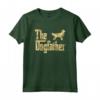 Golden Retriever Dogfather - Maglietta Divertente per Padri - Regalo Natalizio per Amanti dei Cani