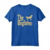 Golden Retriever Dogfather - Maglietta Divertente per Padri - Regalo Natalizio per Amanti dei Cani
