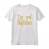 Golden Retriever Dogfather - Maglietta Divertente per Padri - Regalo Natalizio per Amanti dei Cani