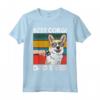 Best Corgi Dad Ever - Vintage Maglietta per il Papà Amante dei Cani - Ideale per Natale, Ringraziamento e Anniversari