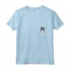 Donna Border Collie Dog In A Pocket - Maglietta con Collo a V per Amanti dei Border Collie - Regalo per Proprietari di Cani e Bambini